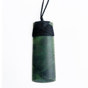 Whopper Large 11.5cm Ngai Tahu Greenstone Toki Necklace - ShopNZ